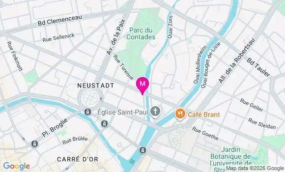 Localisation Mtre Cervantes Christophe