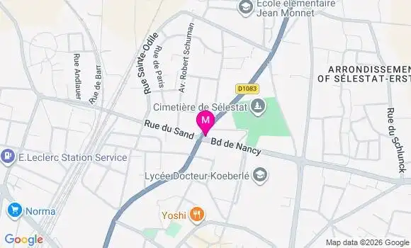 Localisation Mtre Strack Juliette