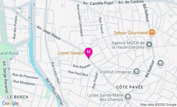 Localisation Mtre Egea Lucie
