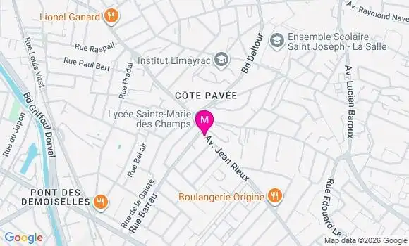 Localisation Mtre Godet Anne Laure