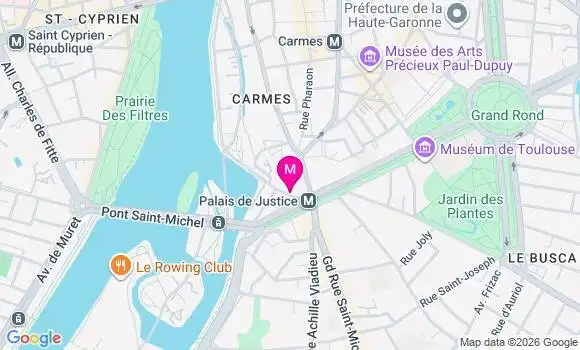 Localisation Mtre Robin Gabriel