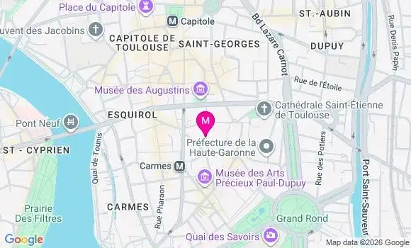 Localisation Mtre Roullet Lucille