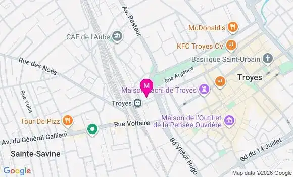 Localisation Mtre Collard Sophia