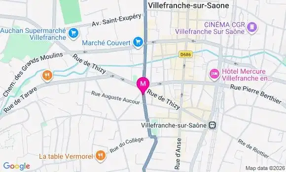 Localisation Mtre Gevrey Sandrine