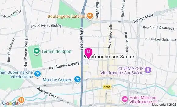 Localisation Mtre Lallich Camille