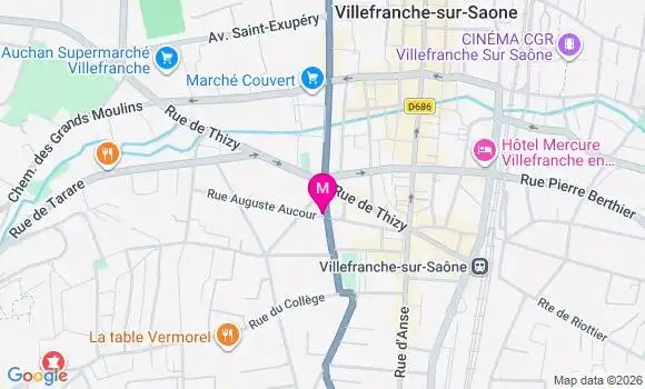 Localisation Mtre Legras Aurelie