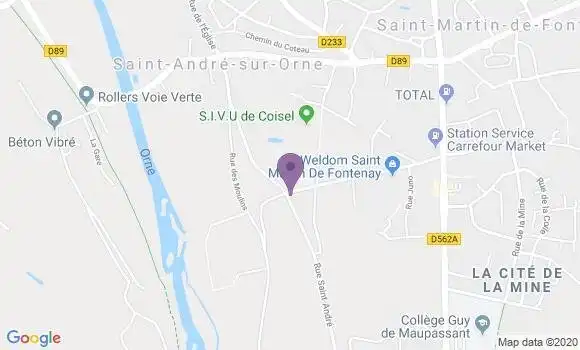 Localisation Mtre Thomas Annie
