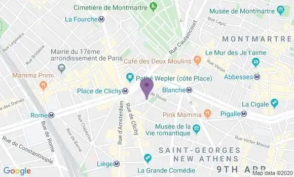 Localisation Mtre Halpern Eric