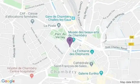 Localisation Mtre Bern François
