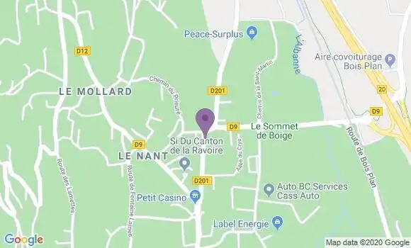 Localisation Mtre Tardy Claudette