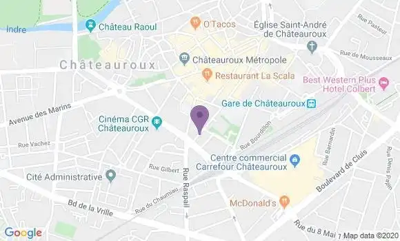 Localisation Mtre Caumette Ariane
