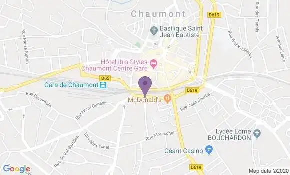 Localisation Mtre Grosjean Claudy