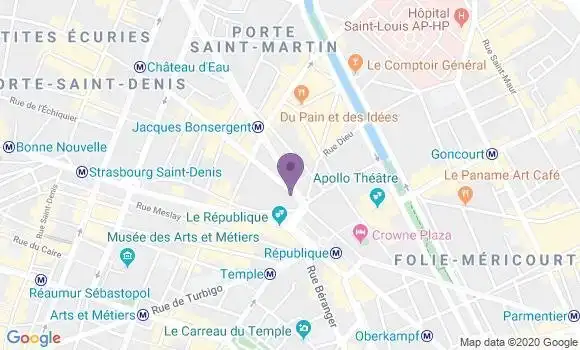 Localisation Mtre Honigman Chantal