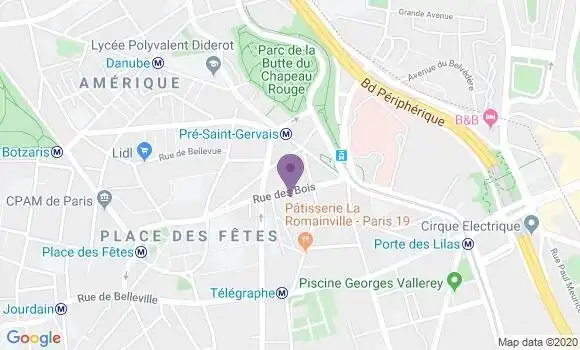 Localisation Mtre Honnet Langermann Marie Christine