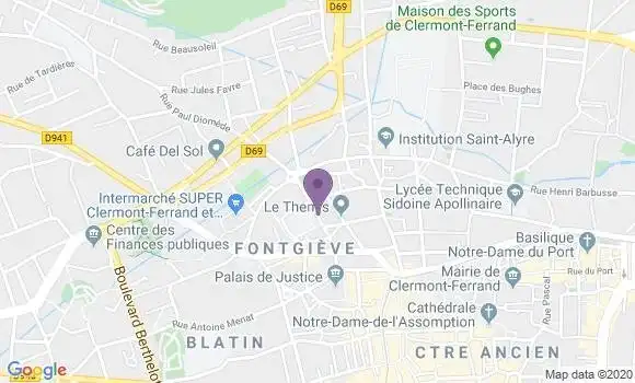 Localisation Mtre Allezard Laurence