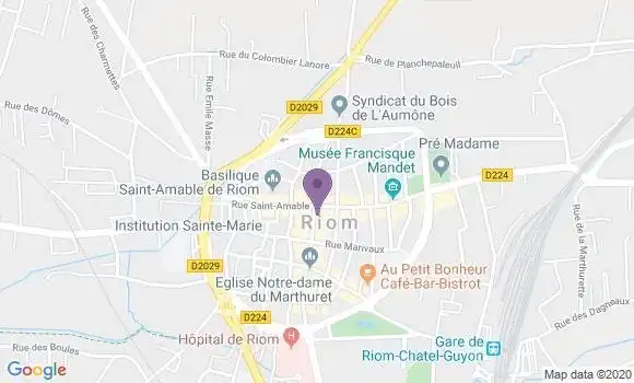 Localisation Mtre Blanchet Fabienne