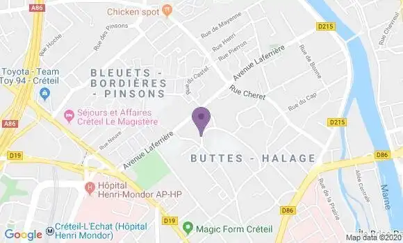 Localisation Mtre Berdah Danièle
