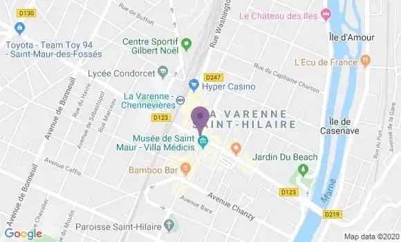 Localisation Mtre Chamon Thierry