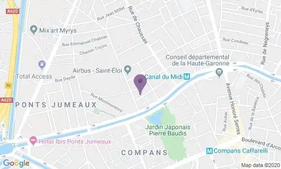 Localisation Mtre Jourdan Mathias