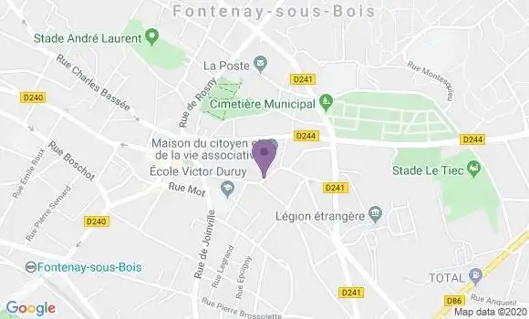 Localisation Mtre Deparis Louis