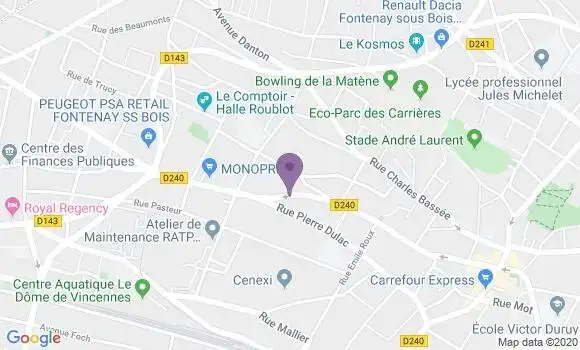 Localisation Mtre Erpst Eddie