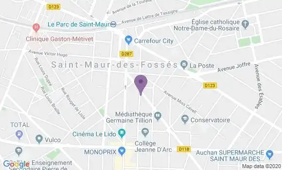 Localisation Mtre Ferreira Nathalie