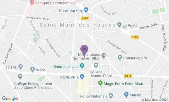Localisation Mtre Guinard Allenet Hélène