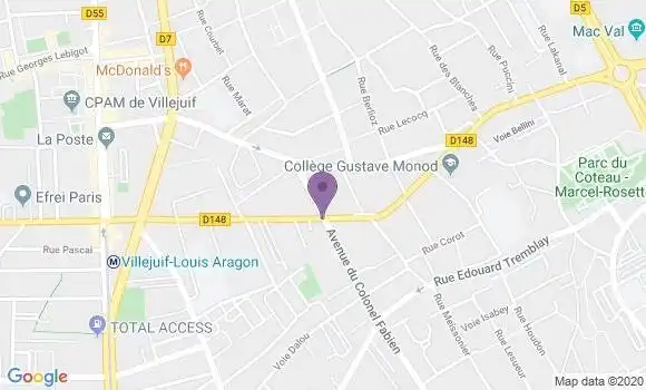 Localisation Mtre Icard André