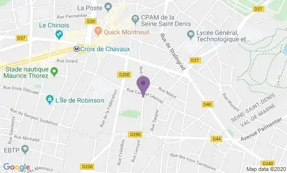 Localisation Mtre Jazet Yves