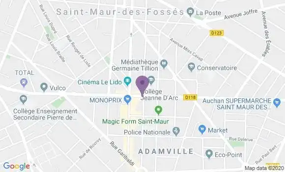 Localisation Mtre Le Noury Eric