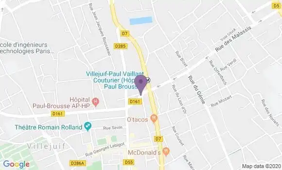 Localisation Mtre Rossi Dany