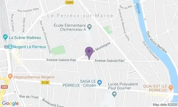 Localisation Mtre Saurin Thelen Anne Sylvie