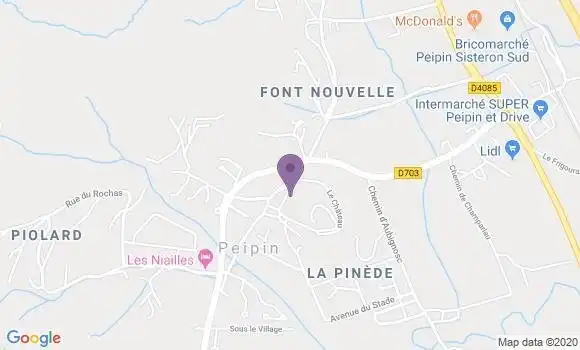 Localisation Mtre Brunet Michel