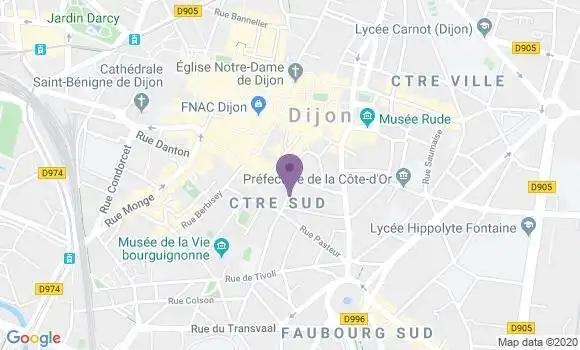 Localisation Mtre Blagny Paul