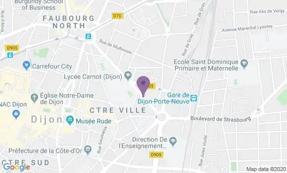 Localisation Mtre Chaumont Chatteleyn Christine