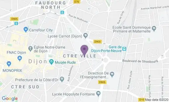 Localisation Mtre Degott Françoise