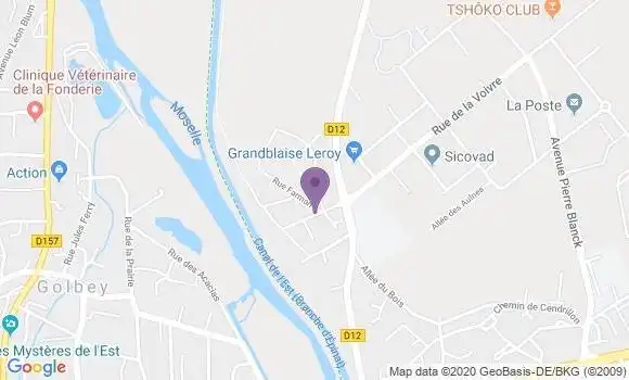 Localisation Mtre Klein Franck
