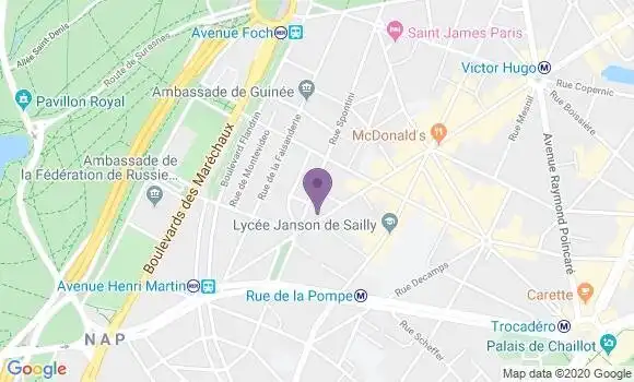 Localisation Mtre Lebon Hélène