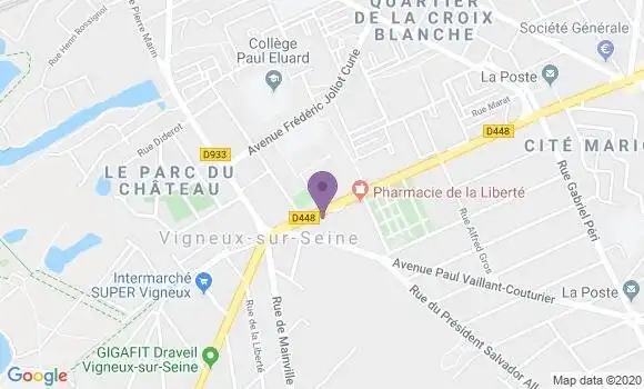 Localisation Mtre Perez Daniel