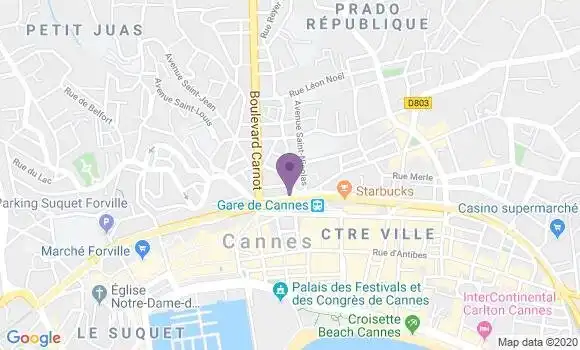 Localisation Mtre Girard Delphine