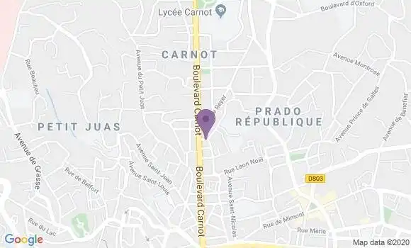 Localisation Mtre Lavie Petra