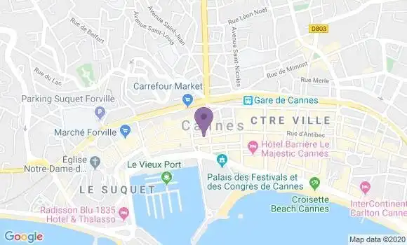 Localisation Mtre Vidal Guillaume