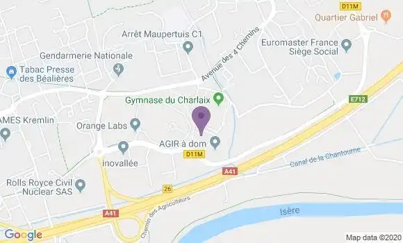Localisation Mtre Caillat Isabelle