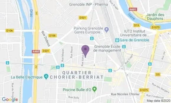 Localisation Mtre M