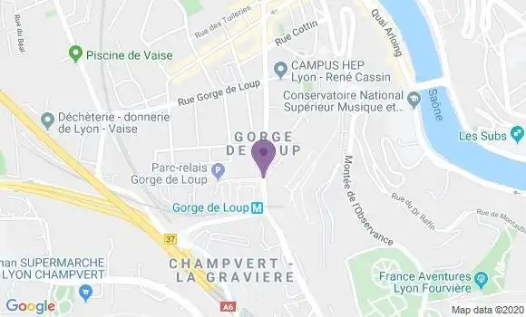 Localisation Mtre Putelbergier Aline