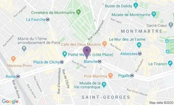 Localisation Mtre Martinet Sophie