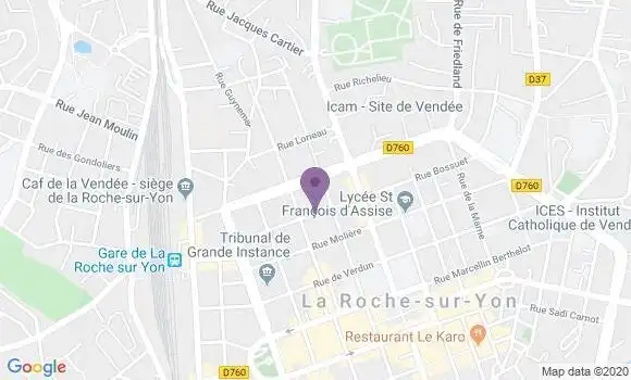 Localisation Mtre Milpied Yves