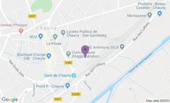 Localisation Mtre Carlier Brame Stéphanie