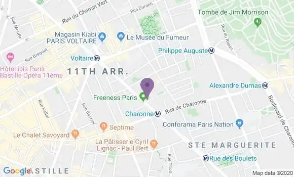 Localisation Mtre Casado Bolivar Christophe