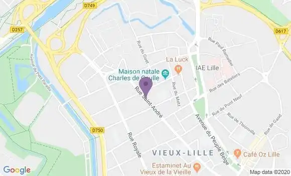 Localisation Mtre Callens Bertrand